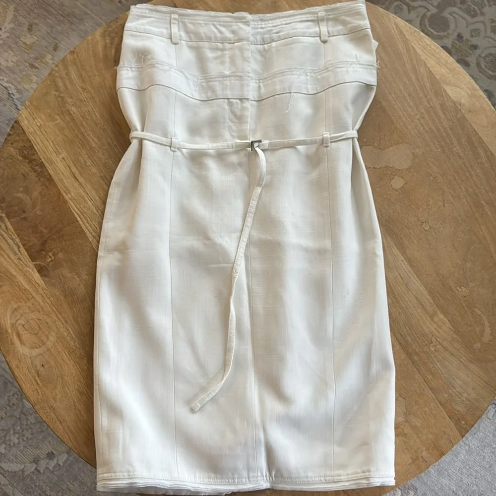 JACQUEMUS White Le Chouchou 'La Jupe Caraco' Midi Skirt Size 38